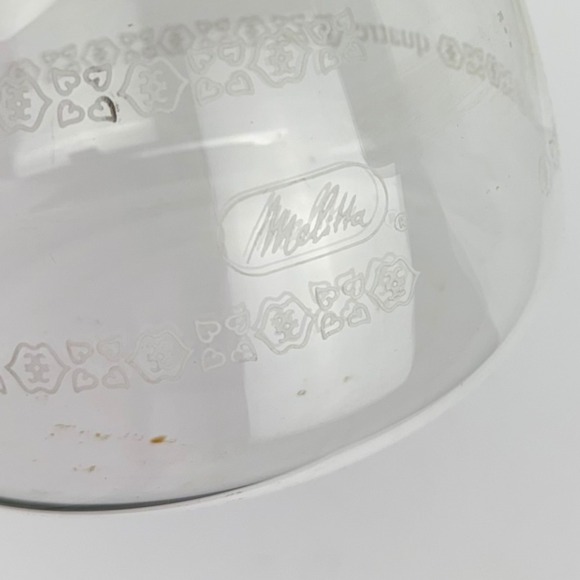 Vintage Melitta Glass Coffee Carafe Pot 8 Cup Black Handle Lid Kitchen Decor - Picture 11 of 11